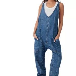 We the free high roller  Denim Overalls small